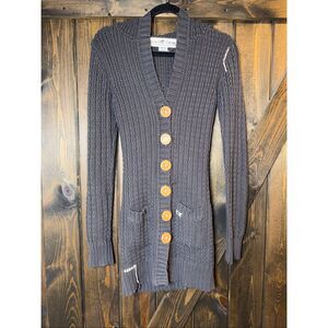Project E Vintage Knit Long Cardigan Sweater